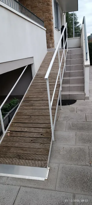 Rampa prefabbricata per scale