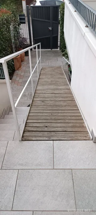 Rampa prefabbricata per scale