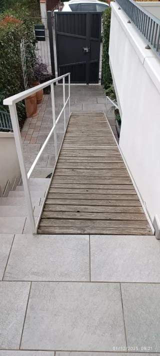 Rampa prefabbricata per scale