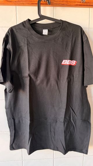 Camiseta BBS Negra Algodón Estampada