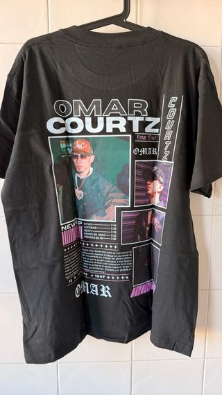 Camiseta Omar Courtz Negra Algodón