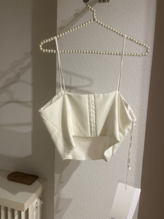 Top Novia Mark Loren Blanco Talla 42