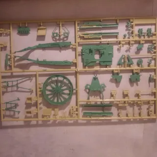 Tamiya 1/35 British 25 Field Gun Kit + british inf