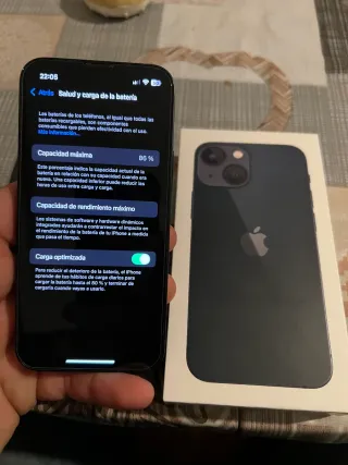 iPhone 13 mini 128 GB Negro 86% Bateria