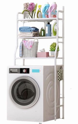Scaffale lavatrice bianco