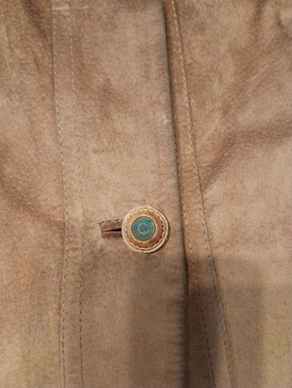 Chaqueta ante marrón talla 44. Hecha a medida