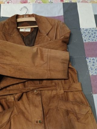 Chaqueta ante marrón talla 44. Hecha a medida