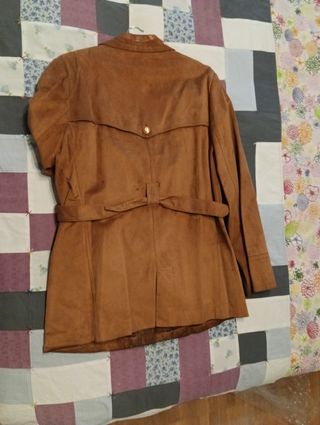 Chaqueta ante marrón talla 44. Hecha a medida