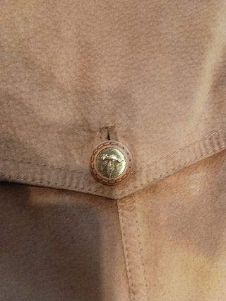 Chaqueta ante marrón talla 44. Hecha a medida