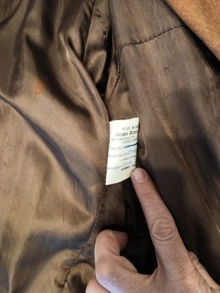 Chaqueta ante marrón talla 44. Hecha a medida