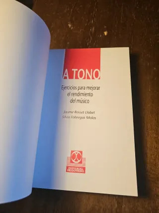 Libro de música A Tono