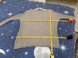 Maglione lungo a coste intrecciate 5%lana