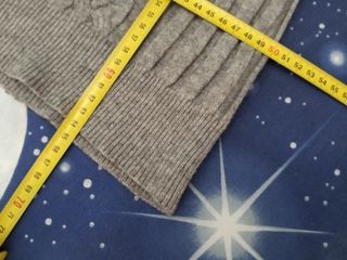 Maglione lungo a coste intrecciate 5%lana