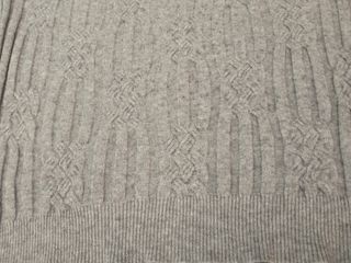 Maglione lungo a coste intrecciate 5%lana