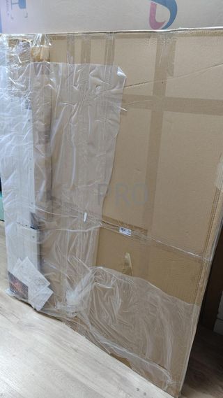 Pizarra blanca grande móvil magnética de doble cara 150x120 cm