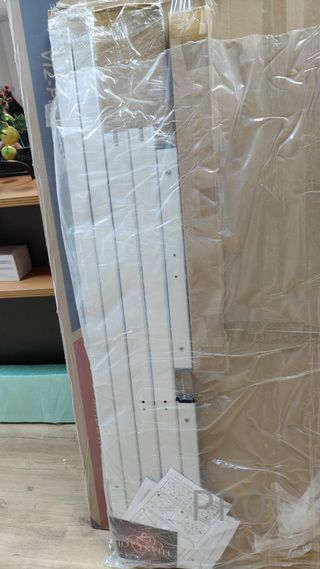 Pizarra blanca grande móvil magnética de doble cara 150x120 cm