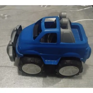 Coche de juguete azul todoterreno