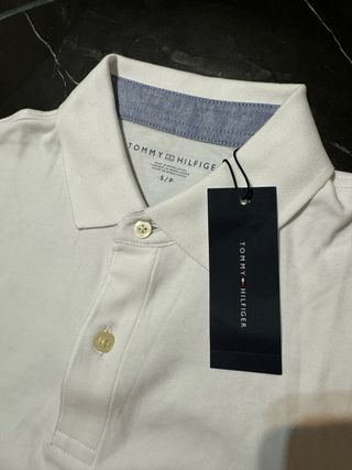 Camisa Polo Tommy Hilfiger Blanca Talla S