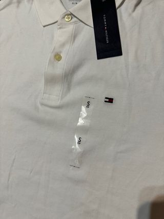 Camisa Polo Tommy Hilfiger Blanca Talla S