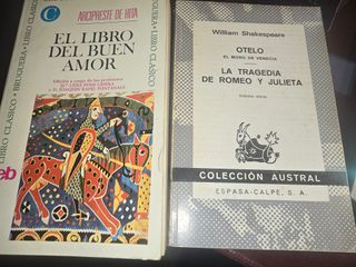 El Libro del Buen Amor y Otelo-Romeo y Julieta