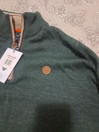 Jersey gris marca privata talla xl  con cremallera