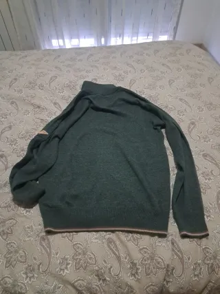 Jersey gris marca privata talla xl  con cremallera