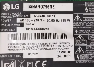 Placa Base LG EAX69083603 65NAN0796NE