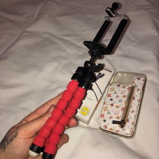 Lote: Trípode, Funda y Micrófono para móvil