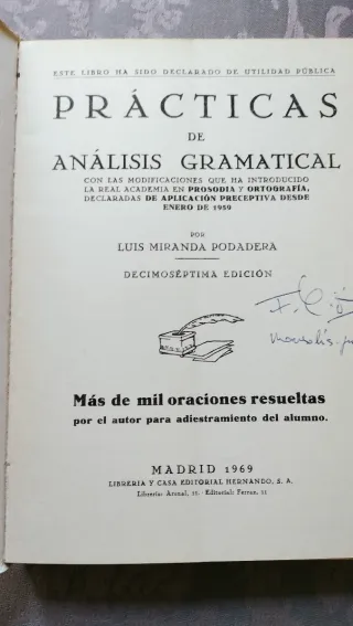 Prácticas de análisis gramátical