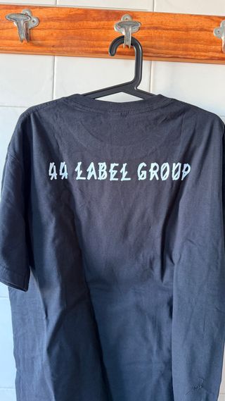 Camiseta Algodón Estampada Negra L