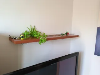 Mueble TV madera marrón