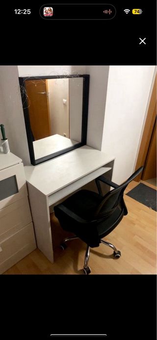 Silla de oficina ergonómica negra