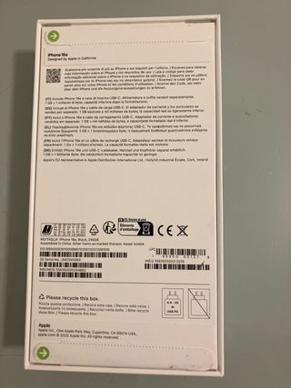 iPhone 16e 256GB Caja Sin Abrir
