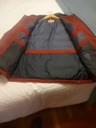 Chamarra acolchada hombre , color granate,