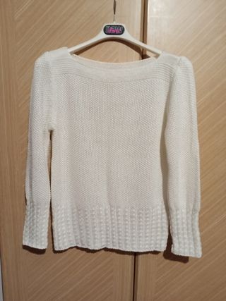 Maglia traforata a due disegni