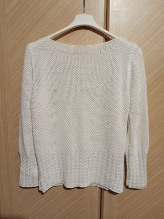 Maglia traforata a due disegni