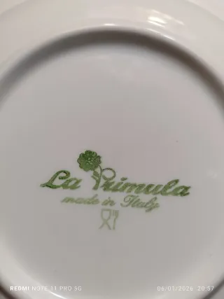 Vajilla porcelana italiana 9 piezas