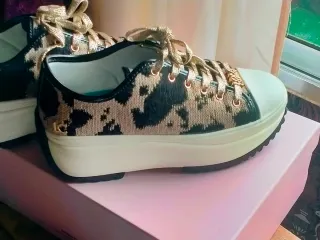 Zapatillas Lola Casademunt Animal Print Talla 38