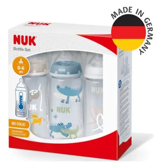 Set 3 Biberones NUK Anticolicos