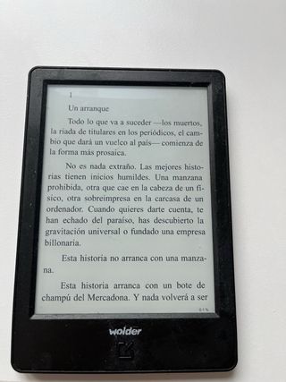 Ebook Wolder miBuk Mirage Negro con funda