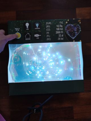 Cuore LED Luminoso 3D Multicolore