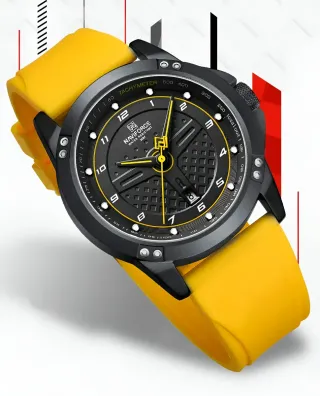 Reloj Naviforce Negro y Amarillo