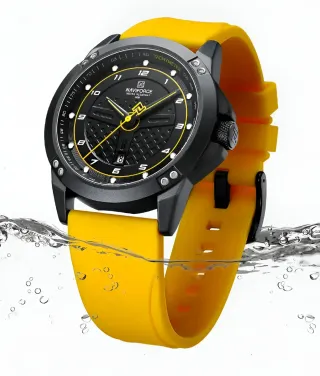 Reloj Naviforce Negro y Amarillo