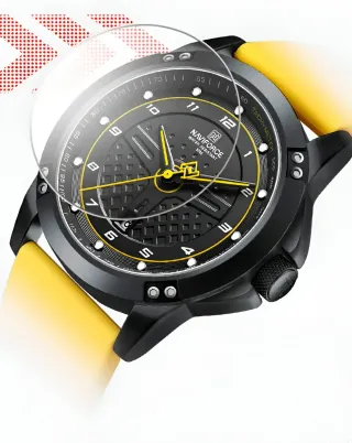Reloj Naviforce Negro y Amarillo