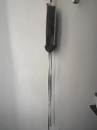 Cintura Nuna Lie nera con perle nuova