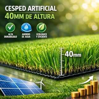 Césped Artificial 40mm - Alta Calidad