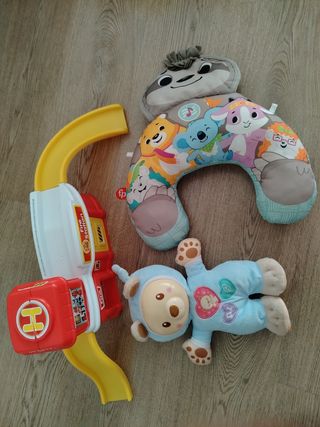 Lote Juguetes Bebé: Peluche, Gimnasio y Estación B