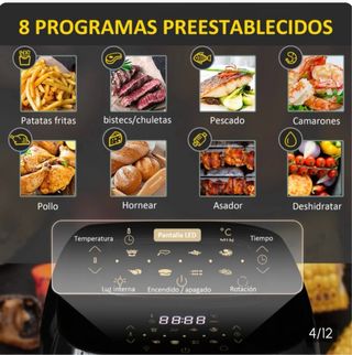 Freidora de aire/horno HOMCOM