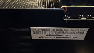 NVIDIA RTX 3080 LHR 10GB GDDR6X