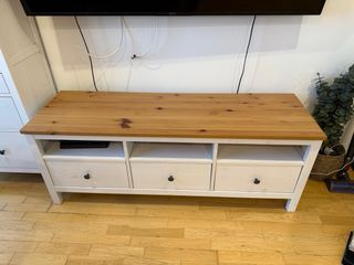 Mueble TV IKEA Madera y Blanco